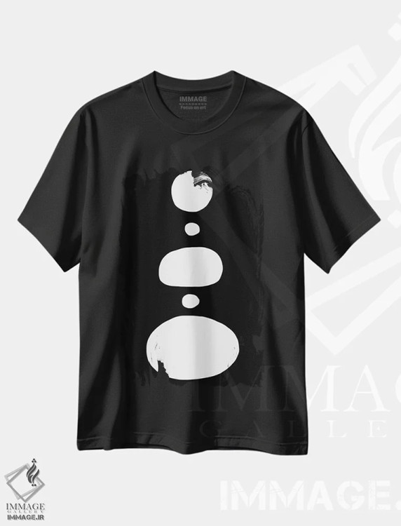 تیشرت مشکی طرح دار کوه ذن اثر کری کمپبل | فروشگاه ایماژ