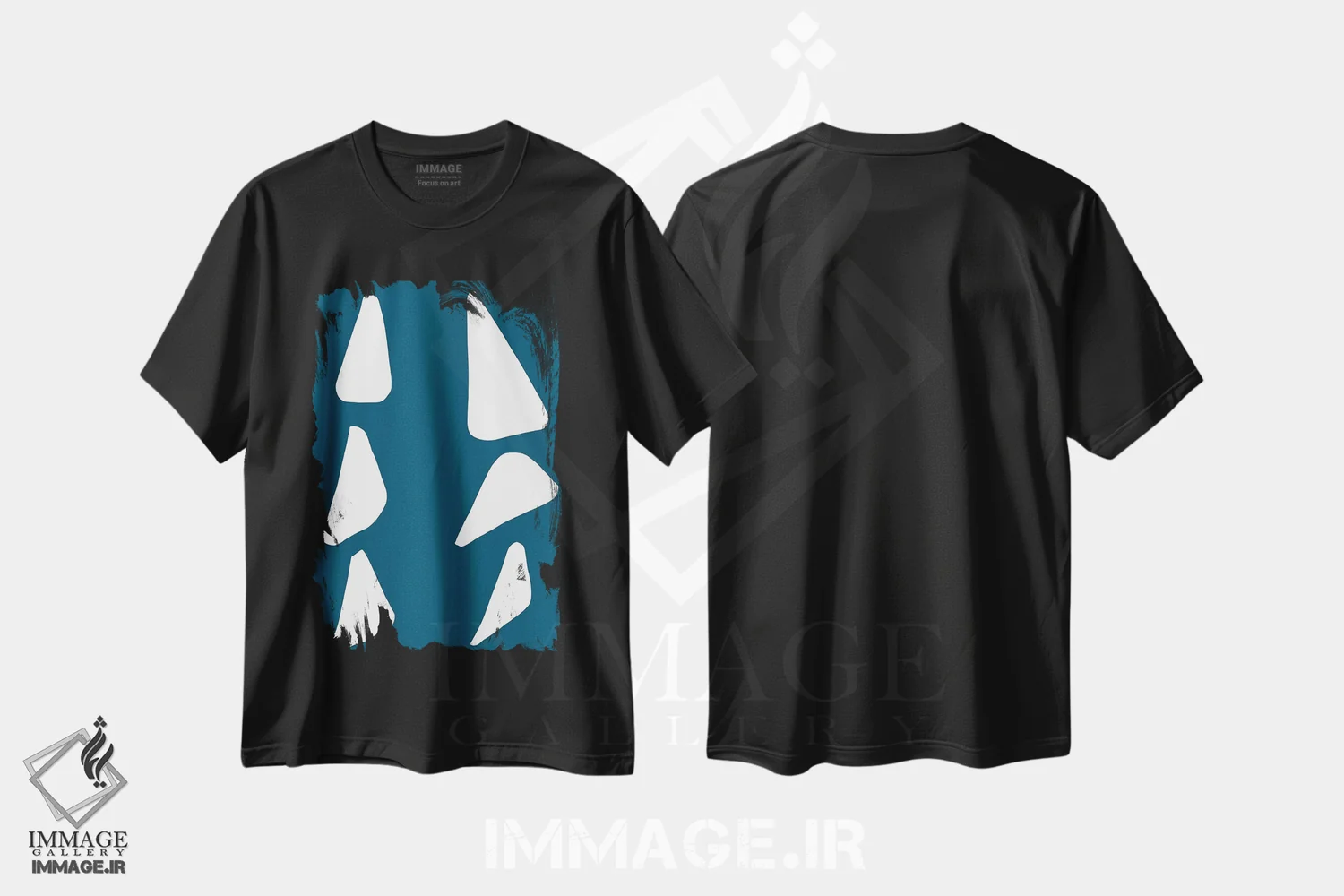 تیشرت مشکی طرح دار پناهگاه اثر کری کمپبل | immage.ir