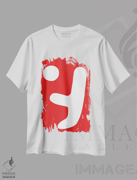 تیشرت سفید طرح دار پیشکش اثر کری کمپبل | immage.ir