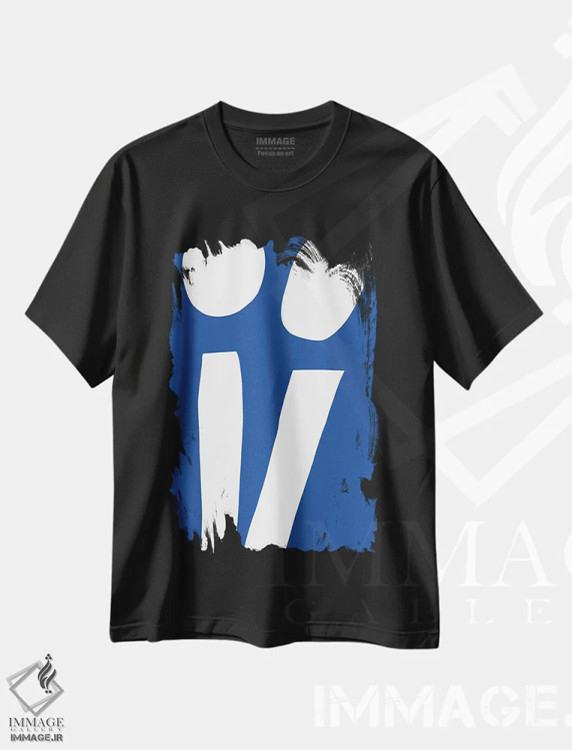 تیشرت مشکی طرح دار آسمان شب بر فراز سرزمینی بیگانه اثر کری کمپبل | immage.ir