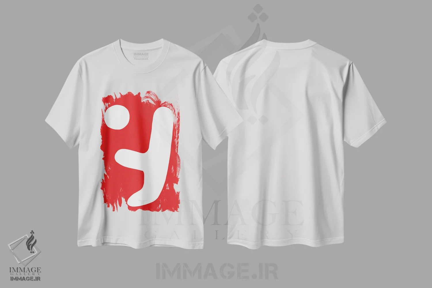 تیشرت سفید طرح دار پیشکش اثر کری کمپبل | immage.ir
