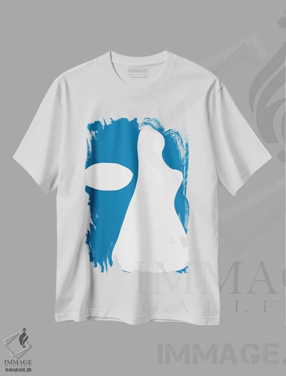 تیشرت سفید طرح دار خیال پردازی ها اثر کری کمپبل | فروشگاه ایماژ