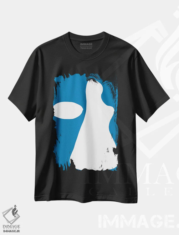 تیشرت مشکی طرح دار خیال پردازی ها اثر کری کمپبل | immage.ir