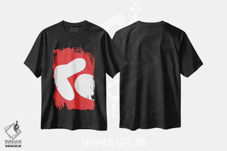 تیشرت مشکی طرح دار پس بیا با هم برویم اثر کری کمپبل | فروشگاه ایماژ
