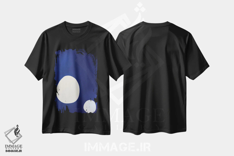 تیشرت مشکی طرح دار شادی ۲ اثر کری کمپبل | immage.ir