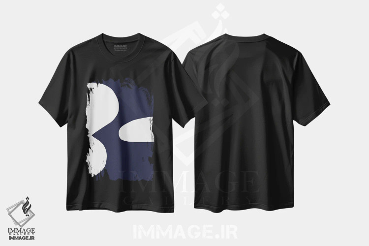 تیشرت مشکی طرح دار آسمان ها ۲ اثر کری کمپبل | فروشگاه ایماژ