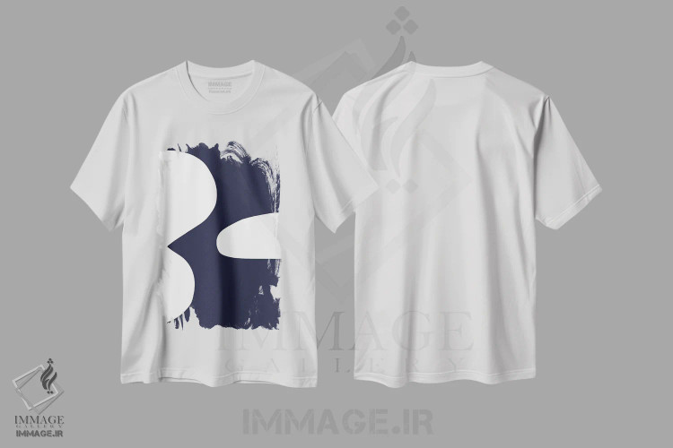تیشرت سفید طرح دار آسمان ها ۲ اثر کری کمپبل | immage.ir