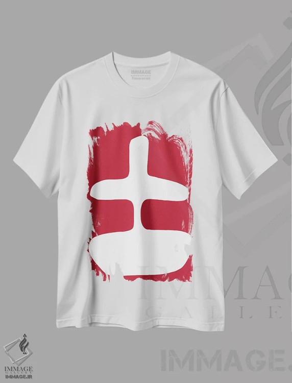 تیشرت سفید طرح دار دختر اثر کری کمپبل | immage.ir