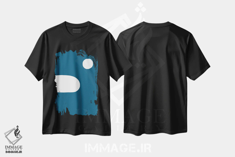 تیشرت مشکی طرح دار آسمان ها ۱ اثر کری کمپبل | immage.ir