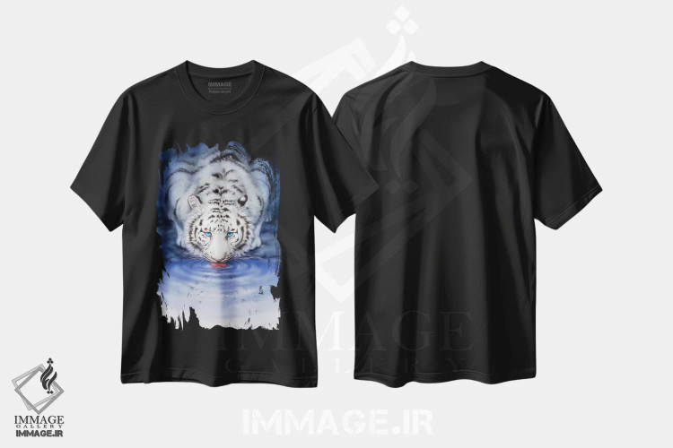 تیشرت مشکی طرح دار واحه، تزئینی اثر کایومی هارای | immage.ir