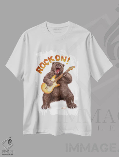 تیشرت سفید طرح دار ادامه بده!، تزئینی اثر کایومی هارای | فروشگاه ایماژ