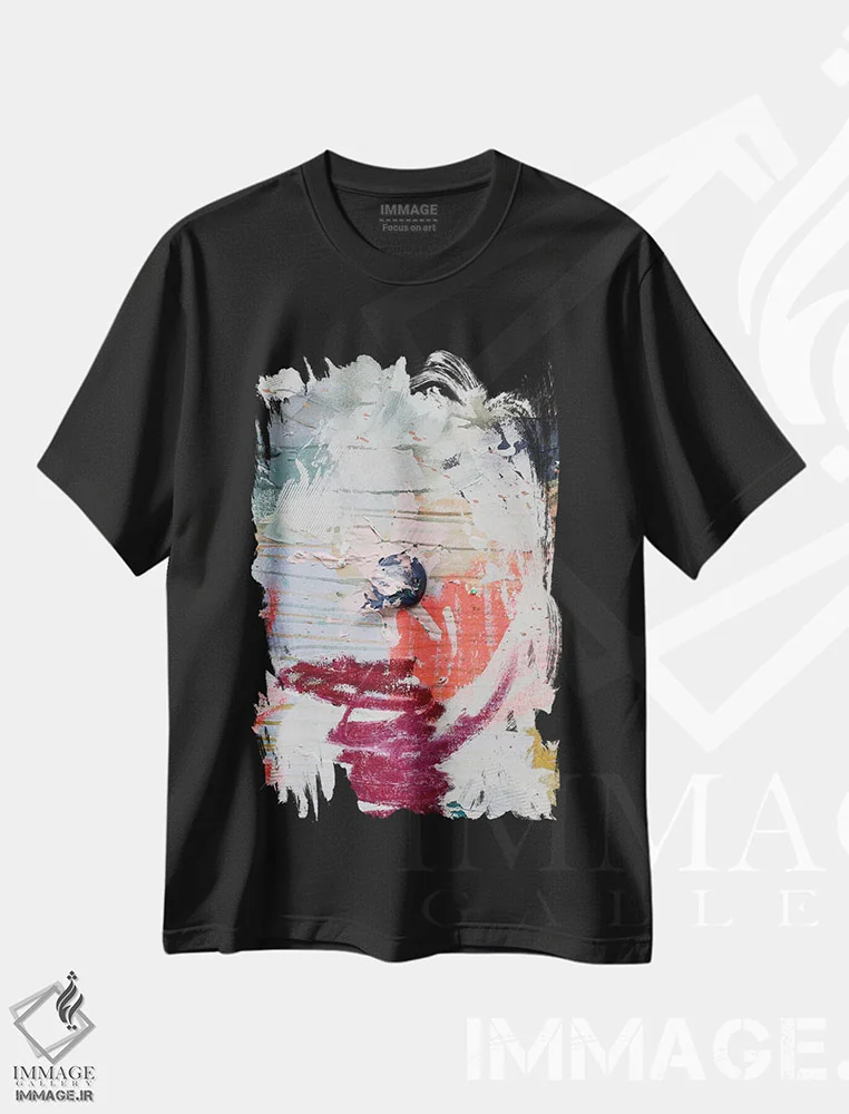 تیشرت مشکی طرح دار واقعاً ۱۰ اثر کنت یانگستروم | فروشگاه ایماژ