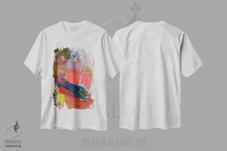 تیشرت سفید طرح دار واقعاً ۶ اثر کنت یانگستروم | فروشگاه ایماژ