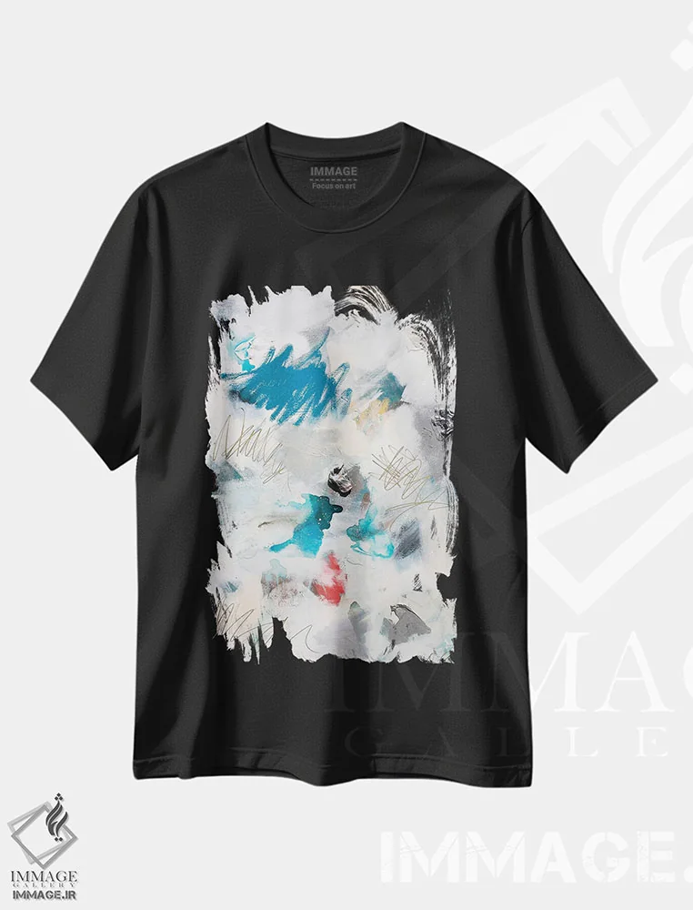 تیشرت مشکی طرح دار سوپ II اثر کنت یانگستروم | immage.ir