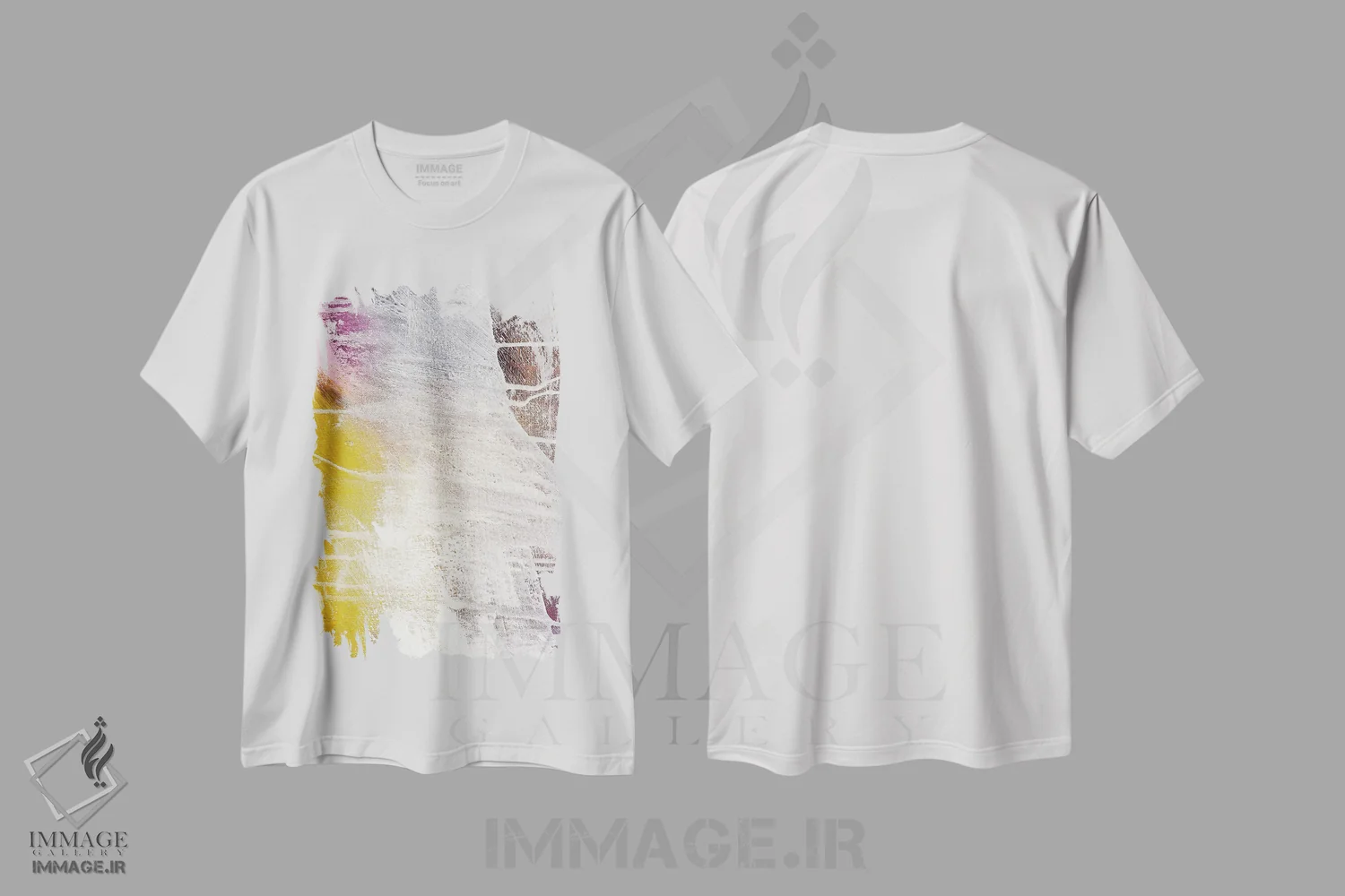 تیشرت سفید طرح دار بافت I اثر کنت یانگستروم | immage.ir