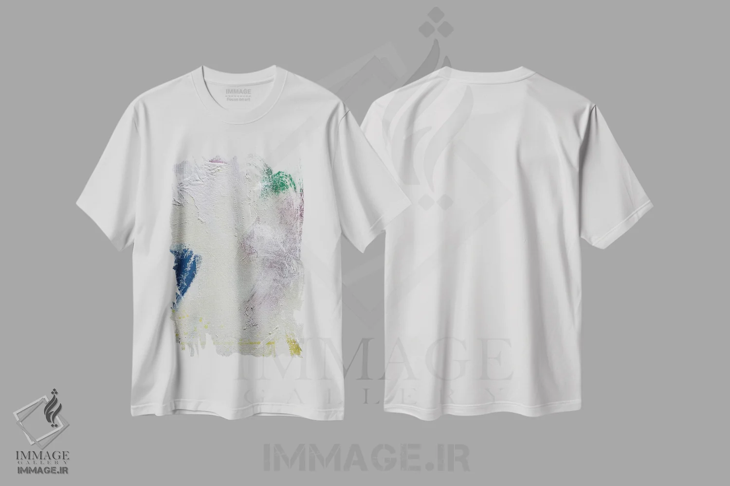 تیشرت سفید طرح دار بافت III اثر کنت یانگستروم | immage.ir