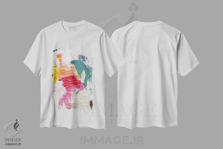 تیشرت سفید طرح دار بافت VIII اثر کنت یانگستروم | immage.ir