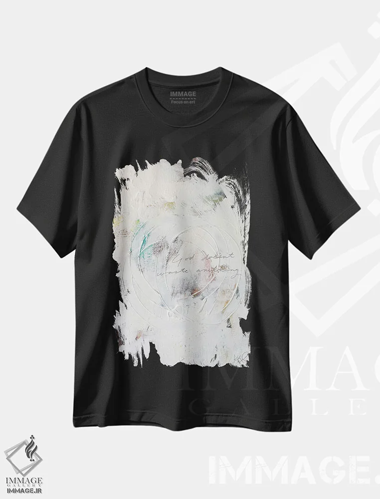 تیشرت مشکی طرح دار پسماند I اثر کنت یانگستروم | immage.ir