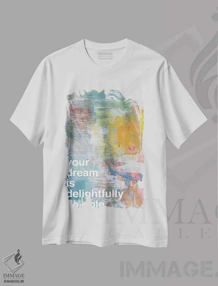 تیشرت سفید طرح دار رویای تو II، تزئینی اثر کنت یانگستروم | immage.ir