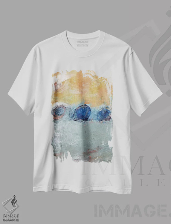 تیشرت سفید طرح دار لباس های چرک اثر کنت یانگستروم | immage.ir