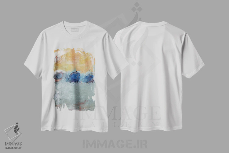 تیشرت سفید طرح دار لباس های چرک اثر کنت یانگستروم | immage.ir