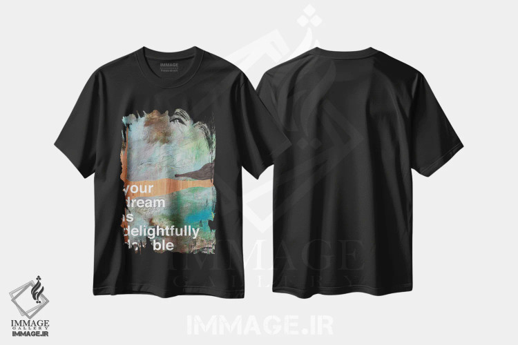 تیشرت مشکی طرح دار رویای تو I، دکور معاصر اثر کنت یانگستروم | immage.ir