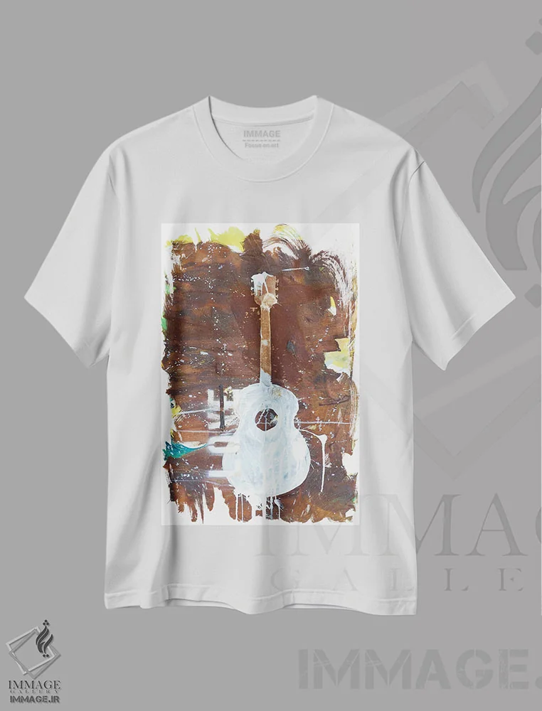 تیشرت سفید طرح دار لباس زنانه، دکور معاصر اثر کنت یانگستروم | immage.ir