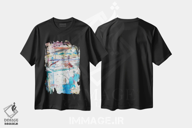 تیشرت مشکی طرح دار دی سی I اثر کنت یانگستروم | فروشگاه ایماژ