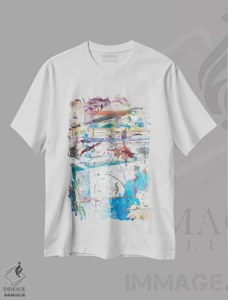 تیشرت سفید طرح دار دی سی I اثر کنت یانگستروم | immage.ir