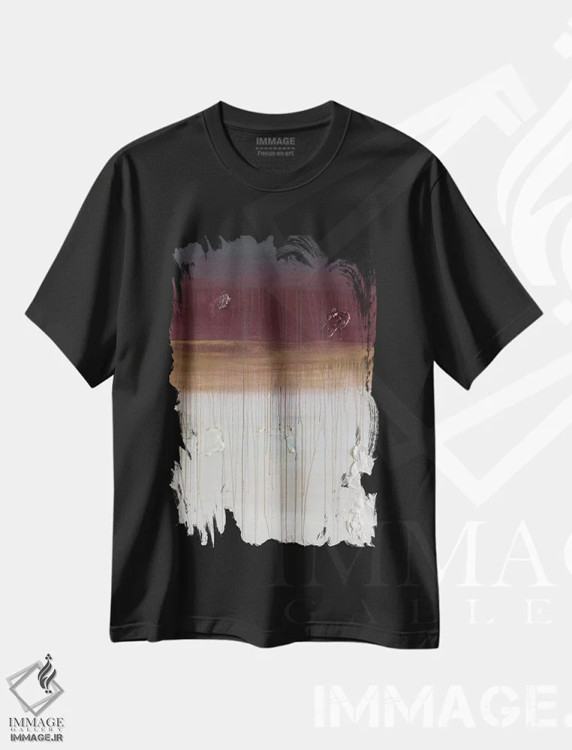 تیشرت مشکی طرح دار قهوه صبحگاهی اثر کنت یانگستروم | immage.ir