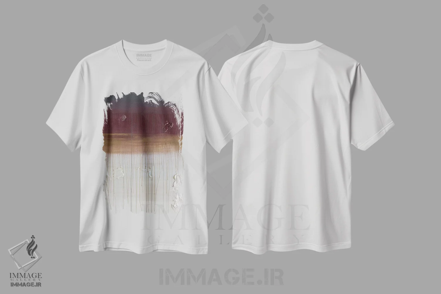 تیشرت سفید طرح دار قهوه صبحگاهی اثر کنت یانگستروم | فروشگاه ایماژ