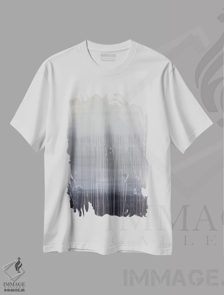 تیشرت سفید طرح دار موکای بدون چربی با شات وانیل اثر کنت یانگستروم | immage.ir