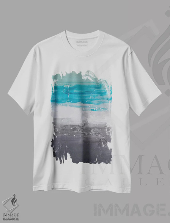 تیشرت سفید طرح دار اسکله سن کلمنت اثر کنت یانگستروم | فروشگاه ایماژ