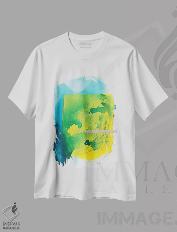 تیشرت سفید طرح دار تخم مرغ نیم رو اثر کنت یانگستروم | فروشگاه ایماژ