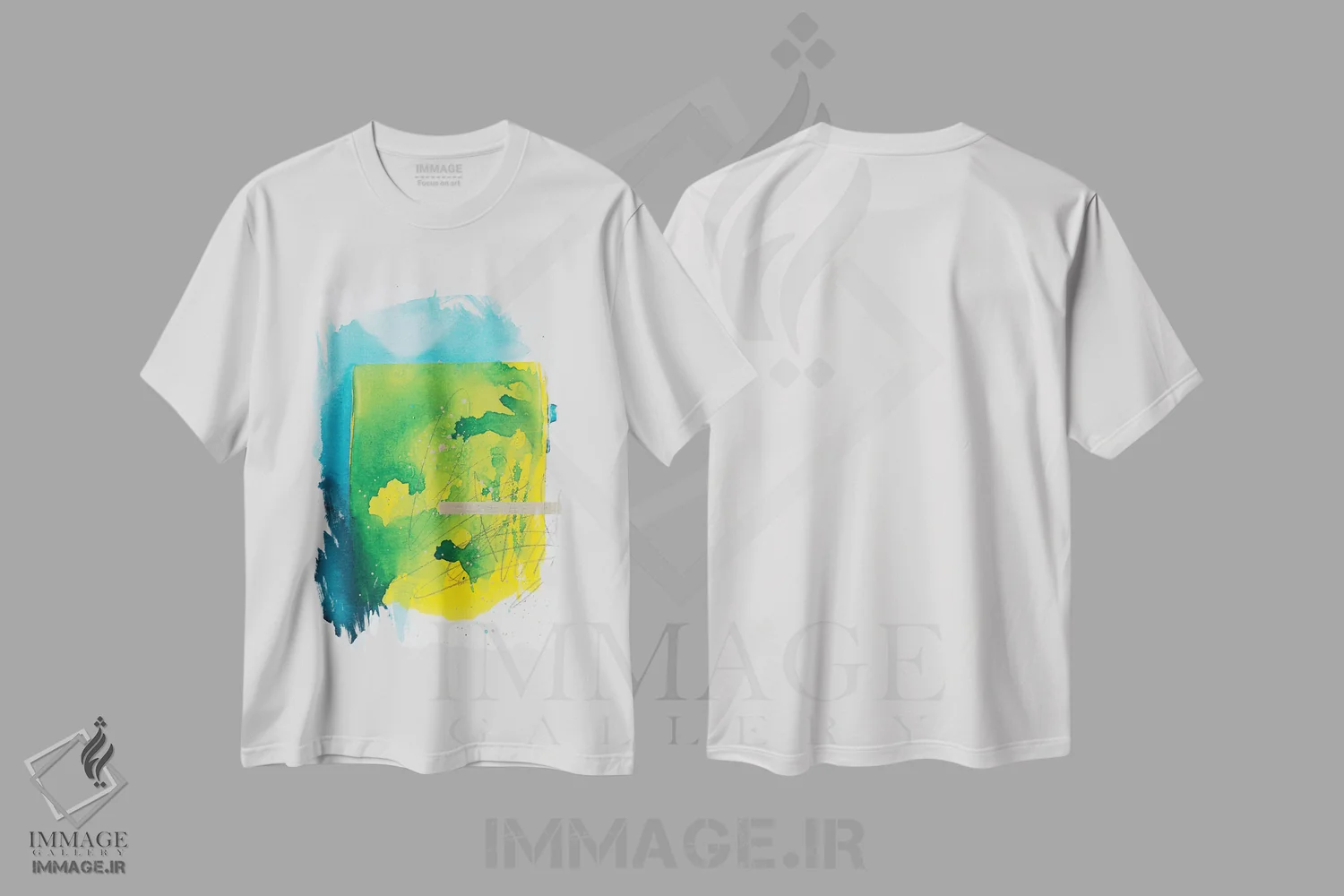 تیشرت سفید طرح دار تخم مرغ نیم رو اثر کنت یانگستروم | فروشگاه ایماژ