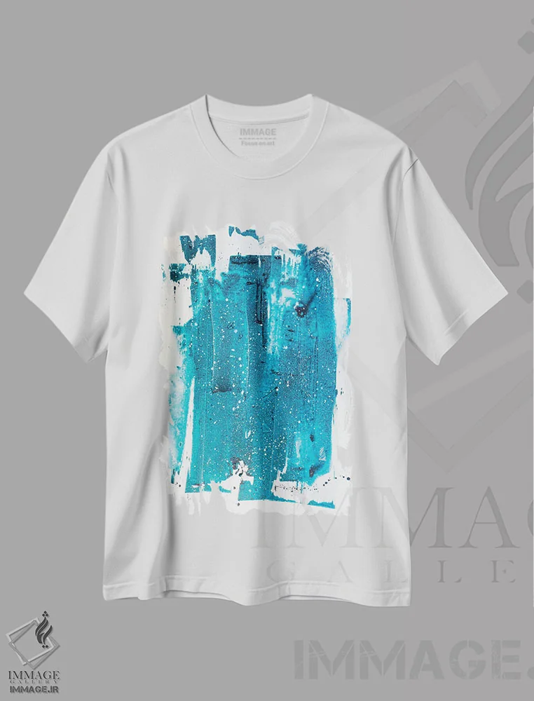 تیشرت سفید طرح دار میان وعده نیمه شب اثر کنت یانگستروم | immage.ir