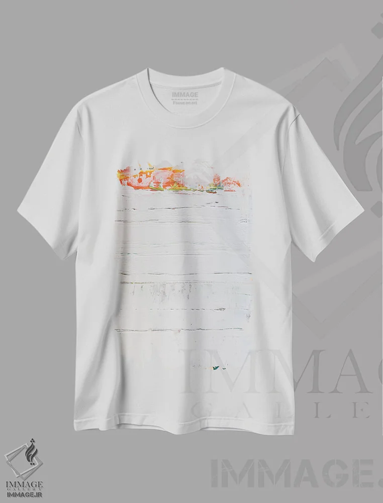 تیشرت سفید طرح دار رنگ مورد علاقه من اثر کنت یانگستروم | فروشگاه ایماژ