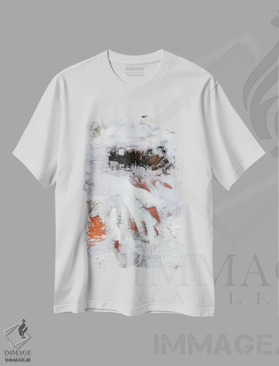 تیشرت سفید طرح دار سیاه چاله اثر کنت یانگستروم | فروشگاه ایماژ