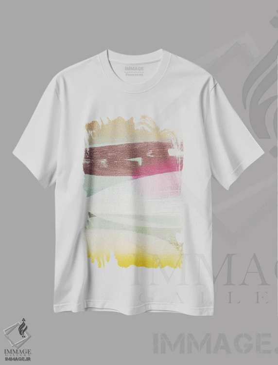 تیشرت سفید طرح دار مجموعه اقیانوس ۱۱ اثر کنت یانگستروم | فروشگاه ایماژ