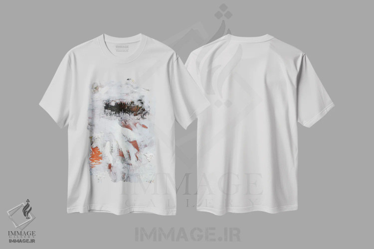 تیشرت سفید طرح دار سیاه چاله اثر کنت یانگستروم | فروشگاه ایماژ