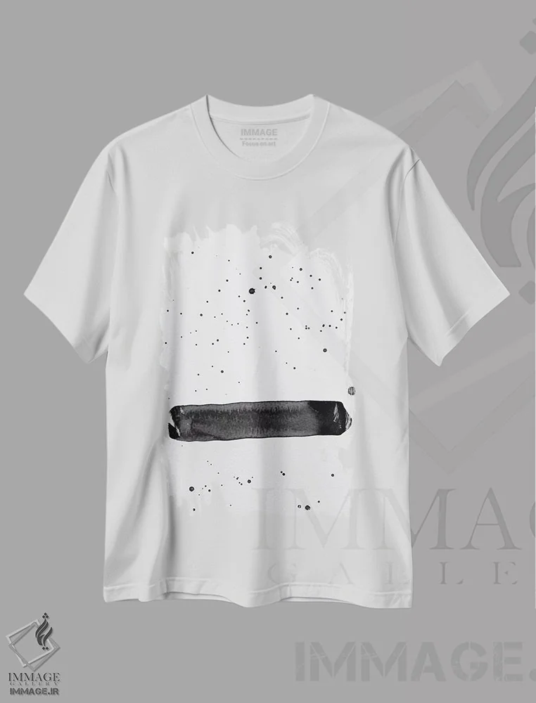 تیشرت سفید طرح دار قطره های امید اثر کنت یانگستروم | فروشگاه ایماژ