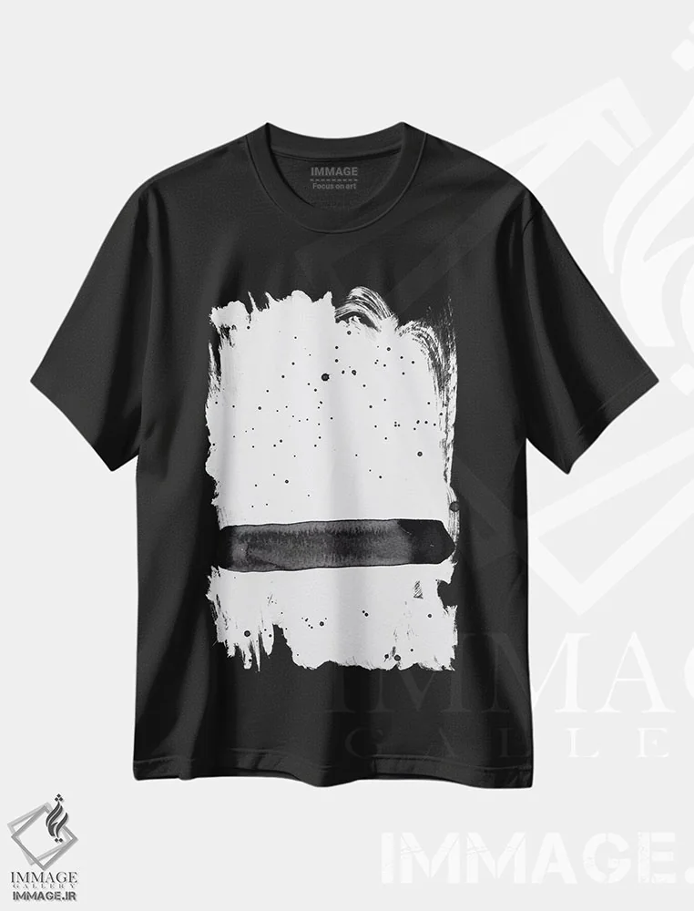 تیشرت مشکی طرح دار قطره های امید اثر کنت یانگستروم | immage.ir