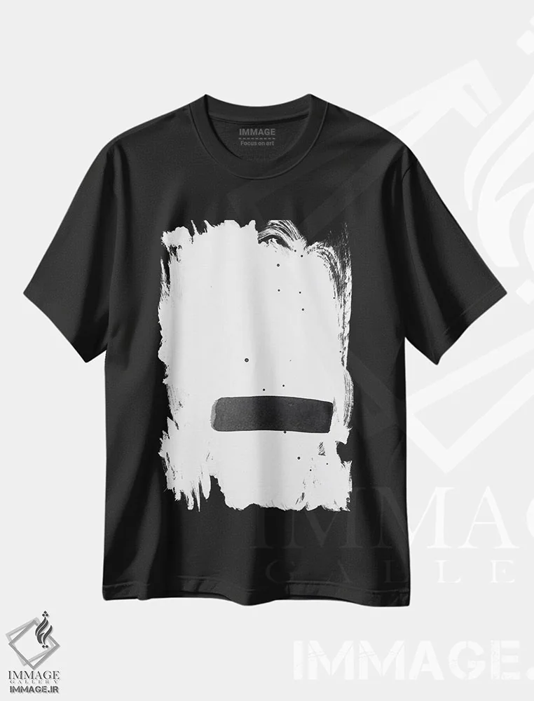 تیشرت مشکی طرح دار تعادل اثر کنت یانگستروم | فروشگاه ایماژ