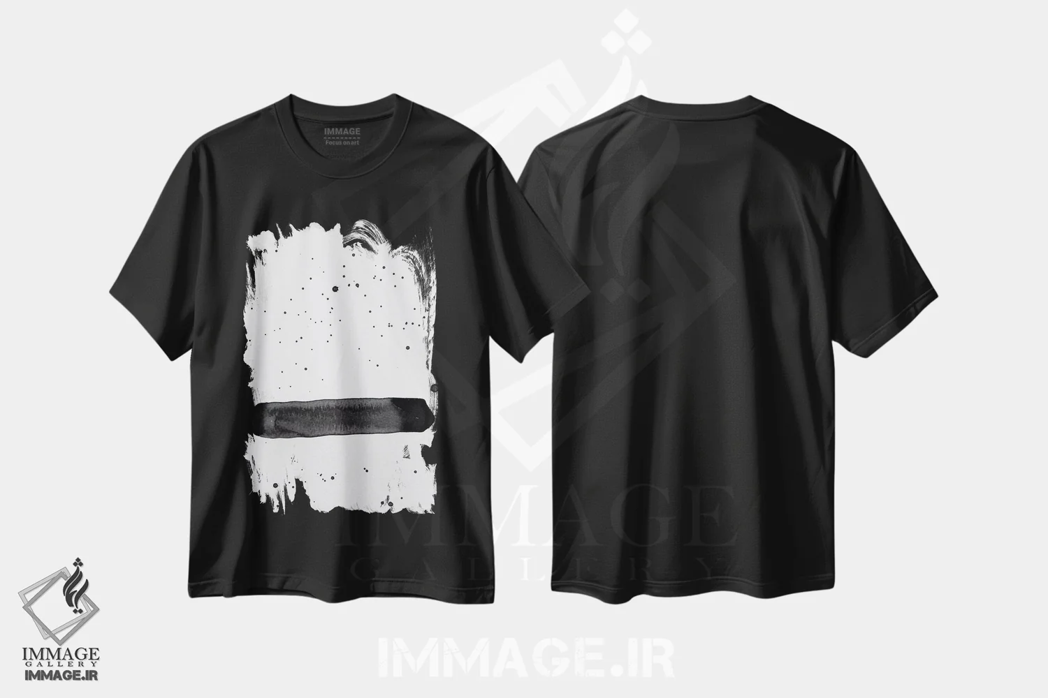 تیشرت مشکی طرح دار قطره های امید اثر کنت یانگستروم | immage.ir