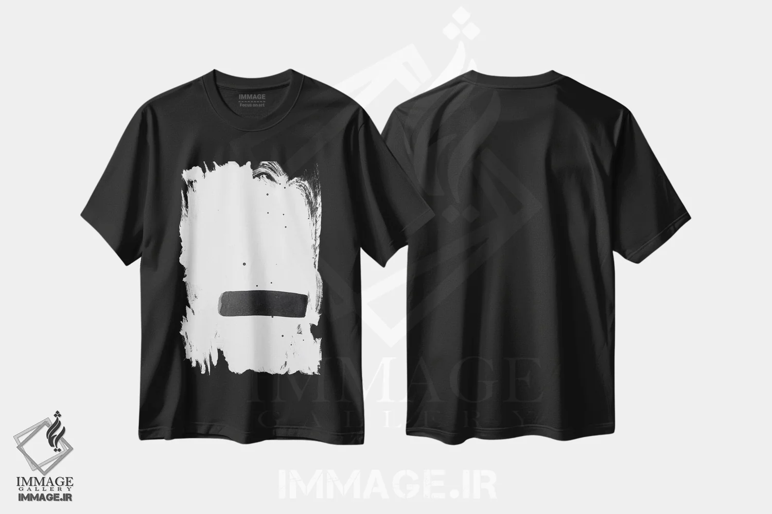 تیشرت مشکی طرح دار تعادل اثر کنت یانگستروم | فروشگاه ایماژ