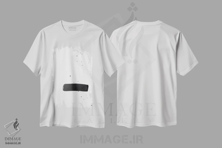تیشرت سفید طرح دار تعادل اثر کنت یانگستروم | immage.ir