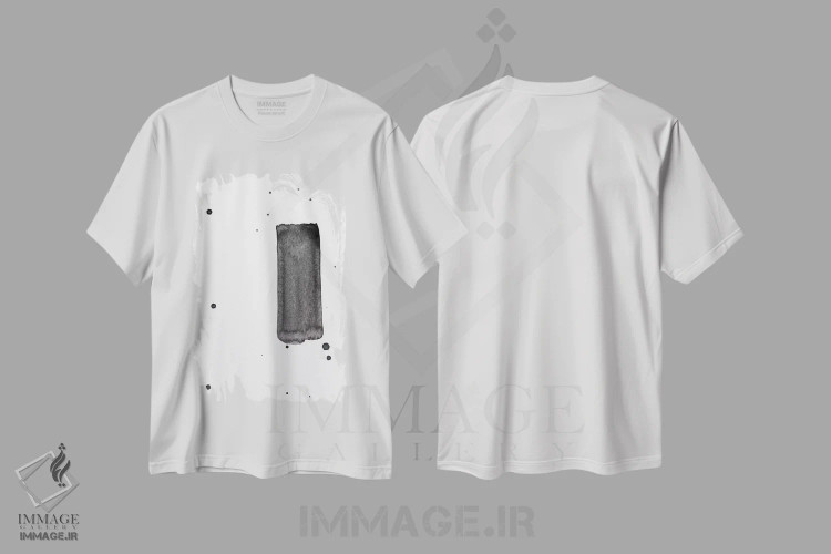 تیشرت سفید طرح دار یونیفرم اثر کنت یانگستروم | immage.ir