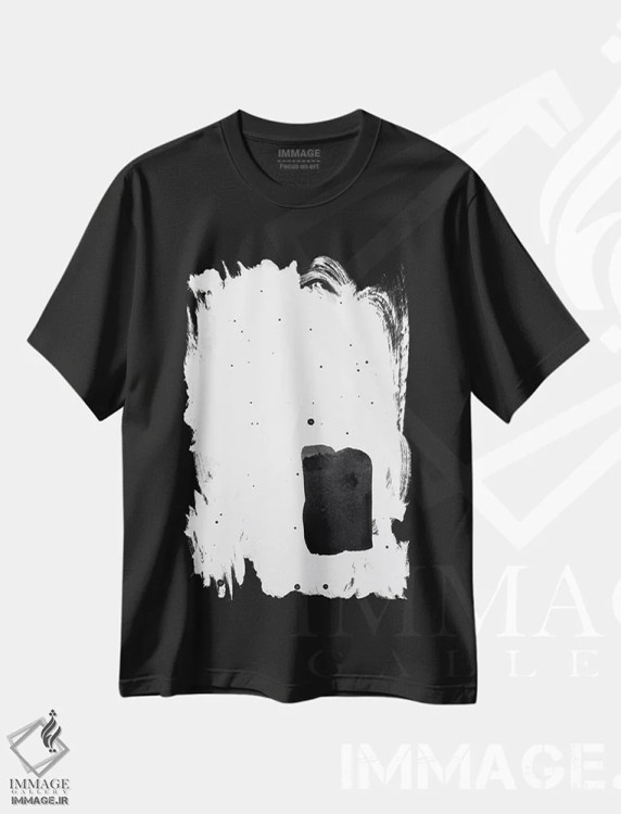 تیشرت مشکی طرح دار بدون عنوان ۱ اثر کنت یانگستروم | immage.ir