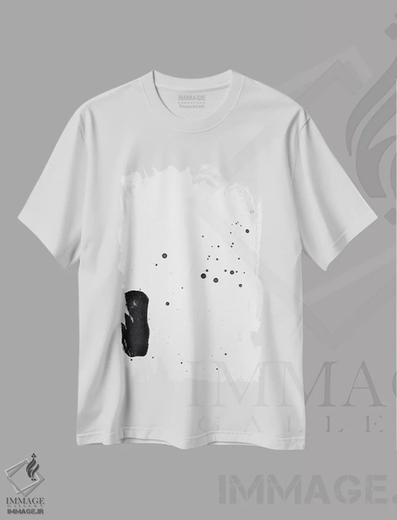 تیشرت سفید طرح دار صداها منتقل می شوند اثر کنت یانگستروم | immage.ir