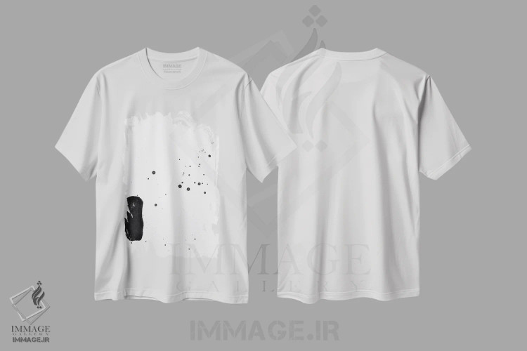 تیشرت سفید طرح دار صداها منتقل می شوند اثر کنت یانگستروم | immage.ir